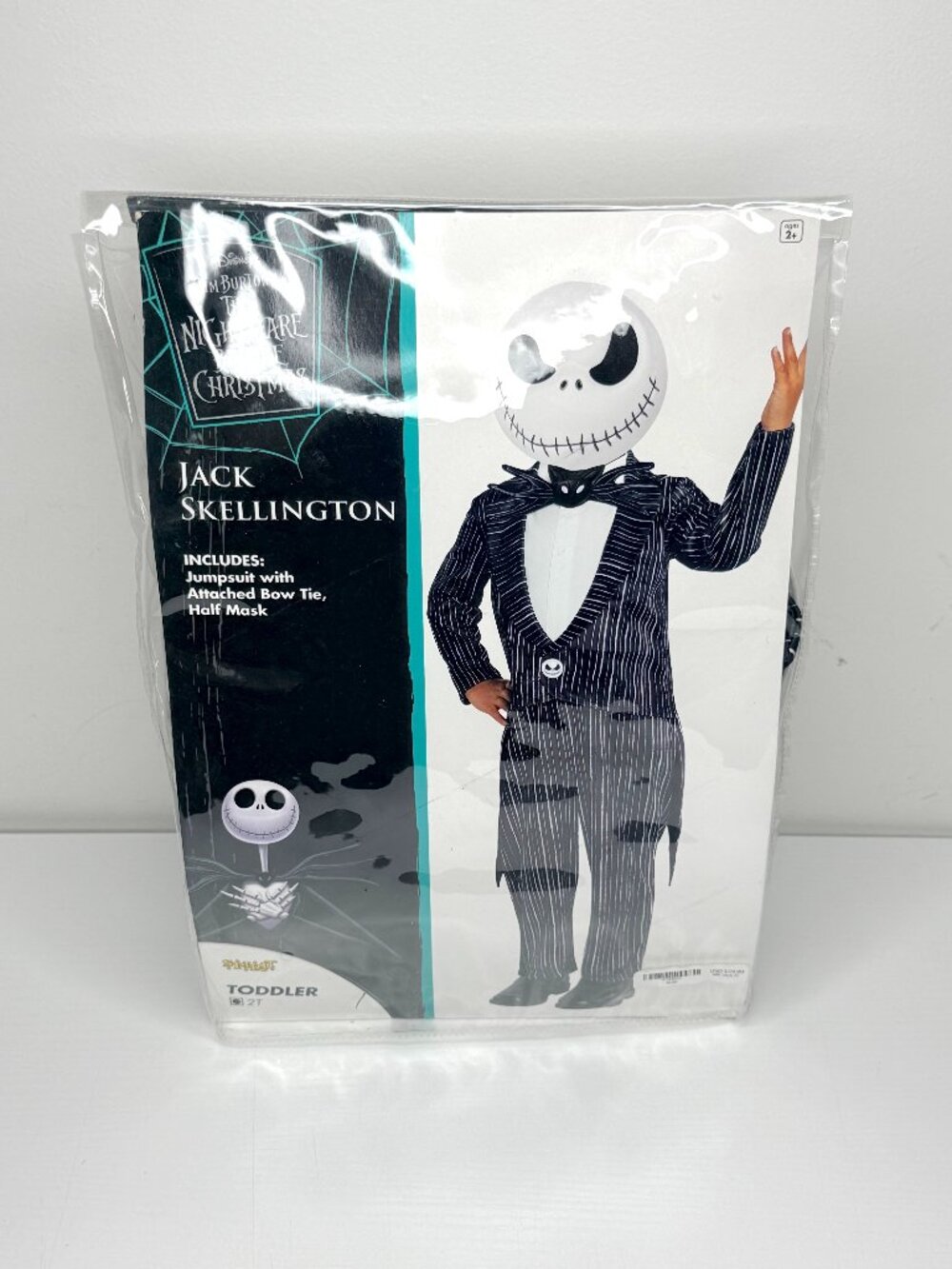 DISNEY Tim Burton Nightmare Before Christmas Halloween Jack Skellington Suit 2T